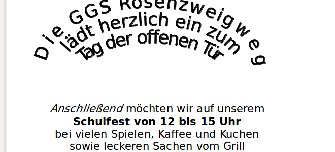 Infoabend und Tag der Offenen Tür 2019 Infoabend und Tag der Offenen Tür 2019